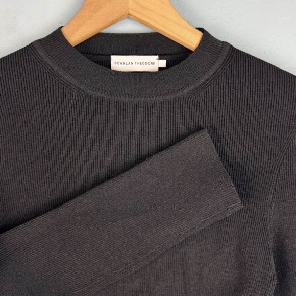 Scanlan Theodore Elegant Black Long Sleeve Top - Picture 2 of 5